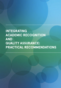 LIREQA -INTEGRATING ACADEMIC RECOGNITION AND QUALITY ASSURANCE: PRACTICAL RECOMMENDATIONS