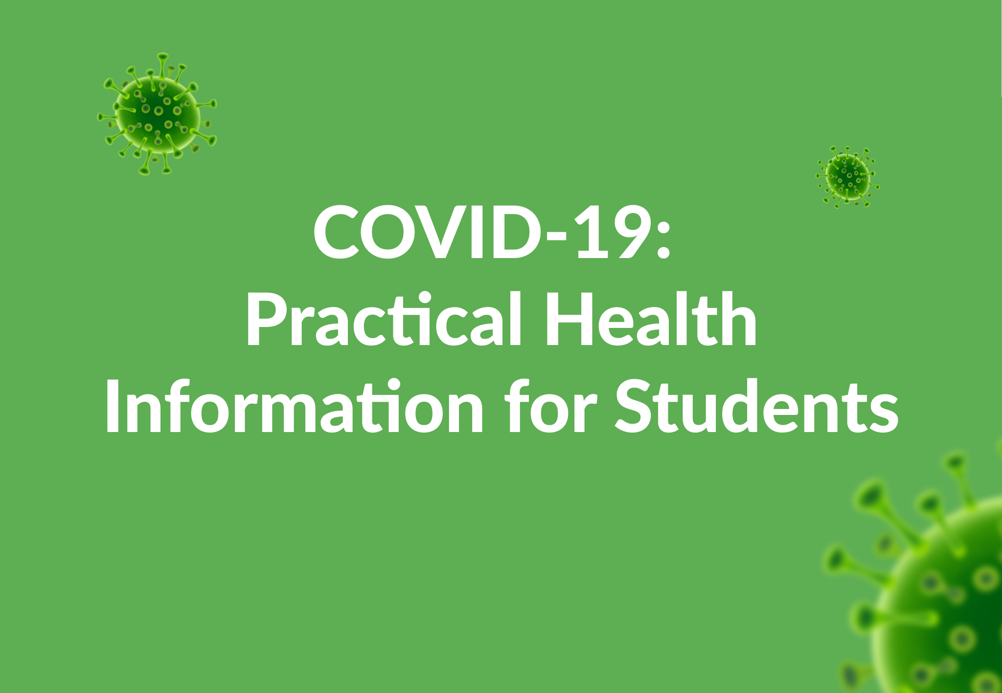 COVID-19: Practical Health Information for Students - European